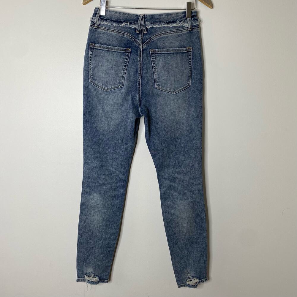 GOOD AMERICAN Good Waist Extreme Deep V Jeans - Picture 7 of 9